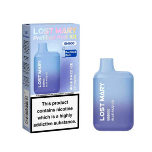 Lost Mary BM6000 prefilled replacement pods in a range of flavours against a clean white background