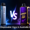IGET Bar Pro vs Alibarbar Tornado disposable vape comparison Australia