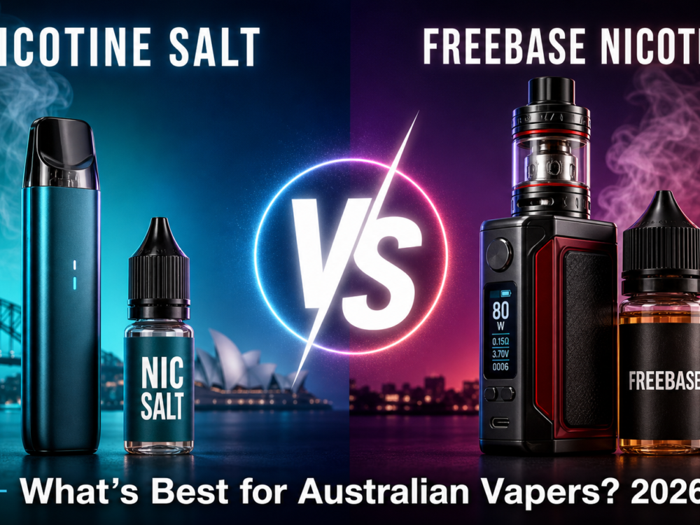 Nicotine Salt vs. Freebase Vape Juice: What’s Best for Australian Vapers?