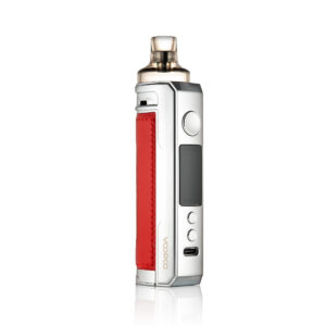 Voopoo Drag X pod kit in Galaxy Blue showing alloy and leather body with TFT screen and PnP pod